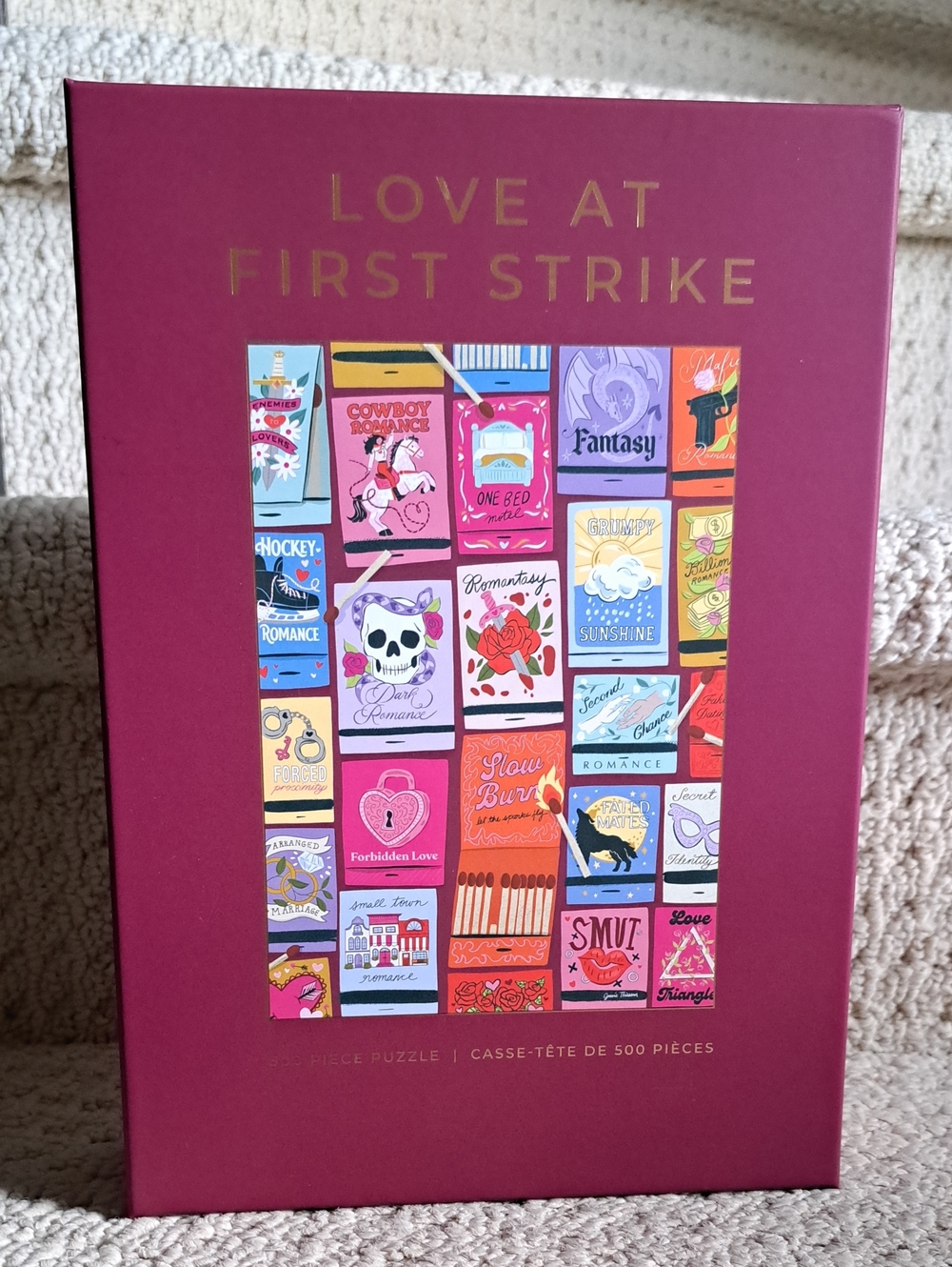 HOBBRY Love At First Strike 500-Piece Puzzle New Factory Sealed!
